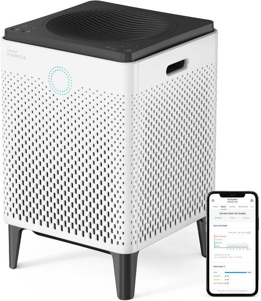Airmega 300S App-Enabled Smart Air Purifier (Covers 1,256 Sq. Ft.), True HEPA Air Purifier with Smart Technology, Compatible with Amazon Alexa